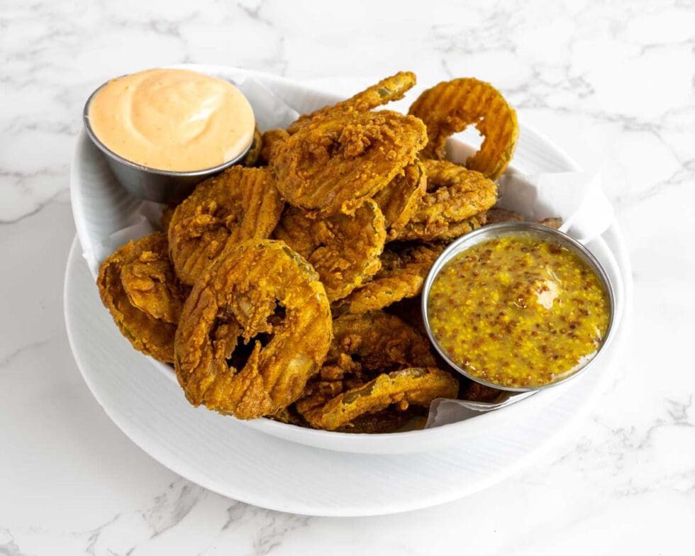 beer frizzled pickles