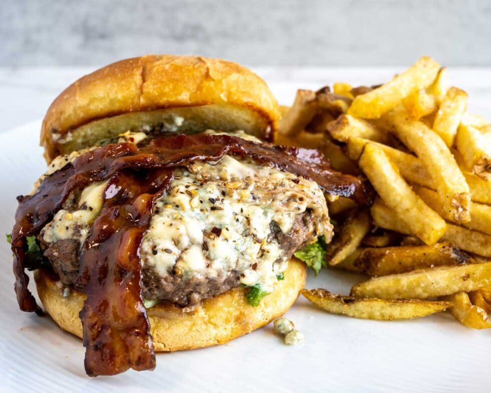 bourbon bacon blue burger
