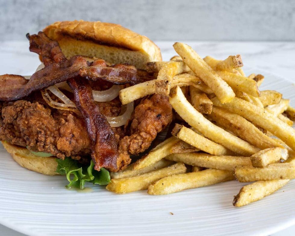caribbean hot chicken sandwich