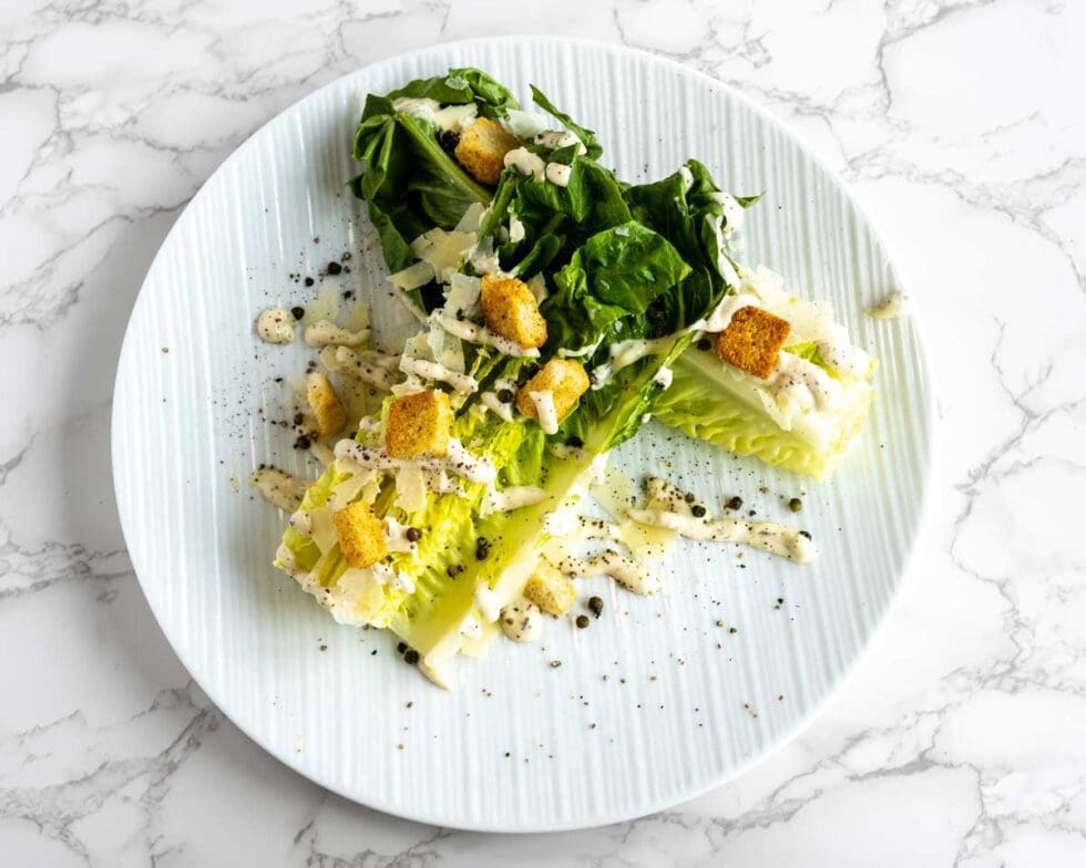 sergeant peppercorns hearts caesar salad