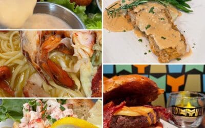 Weekend Specials: SOUP OF THE DAY House French Onion Soup crock MINI CORNDOGS 3 mini, all natural, natural casing, beef and pork dogs dreged in house cornmeal batter with hopped honey whole grain mustard LOBSTER SCAMPI Hampton caught lobster w/ linguini in a garlic white wine butter sauce. Topped with seasoned breadcrumbs CHICKEN FRIED STEAK 6oz sirloin dredged in seasoned flour and fried to perfection. Topped with country style pepper gravy. Served with mashed potatoes and sauteed green beans MAXIMUM OVERGRIND BURGER 8oz hand formed brisket and sirloin Joes Meat Shoppe and WHYM secret grind • house steak season • smoked gouda • maple bourbon glazed applewood bacon • special sauce • lettuce • tomato served with house cut green thumb potato fries LOCAL LOBSTER ROLL until they’re gone! HAMPTON NH caught lobster • light mayo • salt & pepper • celery • brown butter toasted piantadosi bakery brioche bun • served with house cut old bay seasoned potato chips • New Hampshire on a plate! #whymbeer #whym #whymbrewery #whymhampton #seacoasteats #seacoastbrewery #nhbrewery #hamptonnh #craftmenu #craftbeer #craftcocktails #whymcraftpubandbrewery #nhcraftbeer #nhbeer #newenglandcraftbeer #hypebrews #newenglandbeer #liveentertainment #happyhour