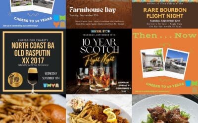 We aren’t done yet! Today is a bonus day…we’re combing all of our #cheersto10years Anniversary Events for an epic last day celebration. – Then and Now with both be on draft – Field Mouse Farmhouse on draft – Belgian bottles are half off – Rare Bourbon flights – Aged Scotch flights – Fish $ Chips at 2013 pricing – The Smutt Burger is back! – Garlic Parm Whyngs special How will you choose? #whymbrewery #whymportsmouthtohampton #whymhampton #seacoasteats #seacoastbrewery