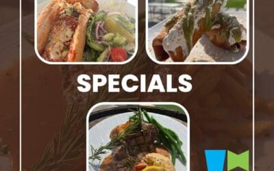 Weekend Specials: RICE AND BEAN TAQUITOS deep fried taquitos filled with rice, bean, green chilies and cheese STEAK FRITES 6oz sirloin steak with a red wine mushroom demi served with a side of frites and green beans MEAT LOVERS ITALIAN SUB Sweet italian sausage and meatball sub topped with red sauce and parmesan cheese, served on a piantadosi roll with a side salad HAMPTON NH LOBSTER ROLL Hampton NH caught lobster • light mayo • salt & pepper • celery • brown butter toasted piantadosi bakery brioche bun • served with house cut old bay seasoned potato chips • New Hampshire on a plate!