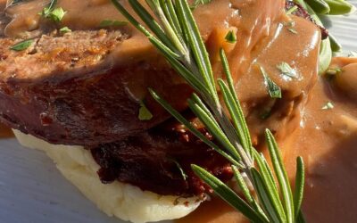 Weekend Special: COWBOY MEATLOAF Mesquite seasoned bacon wrapped BBQ glazed beef and pork meatloaf. Served with mashed potatoes, green beans, and mushroom peppercorn gravy #whymspecials #whymfood