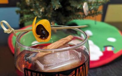 Our next festive cocktail is dedicated to the spirit of the days where the snow comes down hard and the schools close down. The Snow Day is a riff off of an old fashioned using @drinkhighwest Double Rye, @heeringcherry , Demerara Sugar, Cranberry Bitters and Orange Bitters. All this gets served over a large cube of ice in a glass that’s been smoked with a stick of cinnamon. It’s guaranteed to give you as much glee as you got on a cold winter morning growing up when you found out you weren’t going to have to go to school. #snowday #whymcocktail #seacoastdrinks