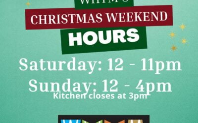 We’re open as usual today and 12-4pm tomorrow! Cheers!