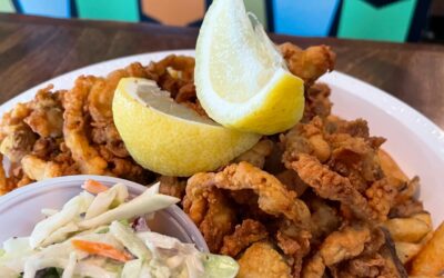 Specials: SOUP OF THE DAY Grilled Cheese Style Tomato Soup SLAYER WHYNGS 6 garlic parm wings drizzled with garlic aoili BEER STEAMED DOGS 2 beer steamed dogs on brioche buns with sweet pickle mustard relish and diced onion • served with house cut potato chips PULLED PORK SAMI house slow smoked pork • bacon maple BBQ • cole slaw • patriot pickles • house cut potato chips NEW ENGLAND FRIED CLAM PLATE 1/2lb Parker River, Newbury, MA classic clam fry fried clams • house cut maine potato fries • lemon • tartar • slaw LOBSTER ROLL Hampton NH caught lobster • Brioche bun • greens • side house cut frites