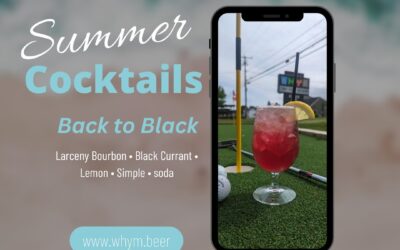 Here is another summer cocktail, Back to Black! Larceny Bourbon • Black Currant • Lemon • Simple • soda #summercocktail #whymdrink