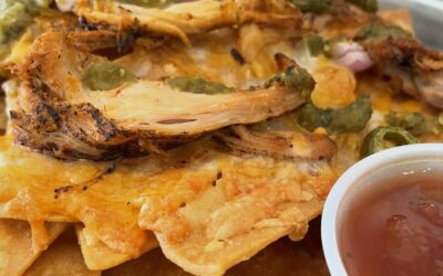 WEEKEND SPECIALS SOUP OF THE DAY new mexico pork chili verde SEAFOOD TACO TRIO 1 blackened swordfish • 1 old bay haddock • 1 tequila lime shrimp taco all served with house slaw, ginger tartar and lemon NEW ENGLAND BAKED SWORDFISH STEAK entree • 28 Atlantic swordfish baked with white wine drawn butter and sherried bread crumbs. served with loaded mashed potatoes and green beans PULLED CHICKEN VERDE NACOS House fried tortillas, seasoned pulled chicken, red onions, jack cheese, jalapenos, house verde LOBSTER ROLL Hampton NH caught lobster • Piantedosi Bakery Brioche bun • little leaf local greens • side house cut potato chips