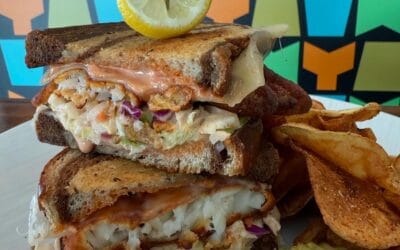 W E E K E N D S P E C I A L S SOUP OF THE DAY loaded potato soup STEAK N CHEESE NACHOS House cut tortilla chips dusted in cajun seasoning topped with shredded steak, sautéed peppers & onions, jalapeños and melted cheese. Served with sour cream and house salsa HADDOCK RUBEN SANDO Grilled Marble Rye, David’s fish market haddock fillet fried in classic NE clam fry, house slaw, melted Swiss, homemade 1000 island and served with Old Bay dusted house cut potato chips COACH’S FAMOUS NOLA GUMBO traditional creole style gumbo with chicken pork and sausage served with house rice and homemade grilled corn muffin add shrimp BURGER CHALLENGE – SATRIALE’S DELI BURGER Worthy of a vote from Tony Soprano himself. The Satriale’s Deli Burger is a hand formed 1/2lb locally sourced and freshly ground beef patty cooked to your liking and topped deli style with melted provolone, salami, mortadella, sandwich hots and mayo. SCAN THE POSTER IN THE ENTRYWAY TO VOTE TODAY! GABAGOOL! #weekendvibes #whymspecials